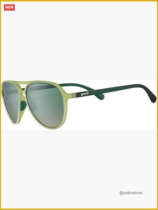 Polarized Aviator Sunglasses, No Slip No Bounce, Plastic Frames